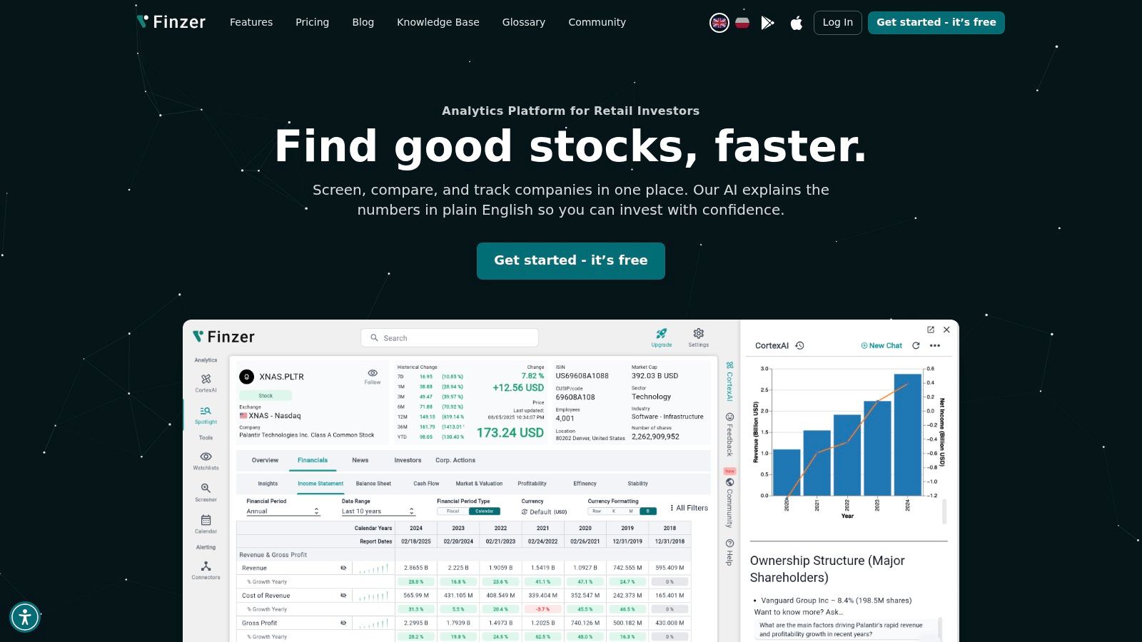 Screenshot from https://finzer.io/en/compare-tool-example