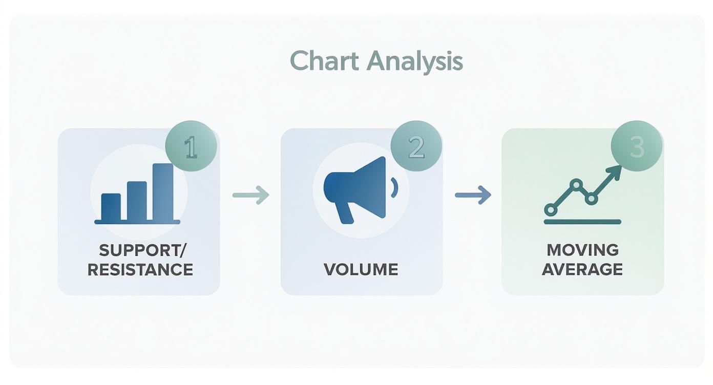 Infographic about how to research stocks for beginners