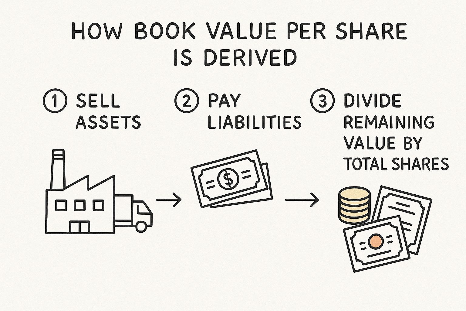 Infographic about what is the book value per share